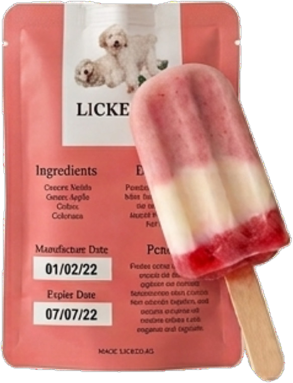 Strawberry Milk Pawpsicle by Licked